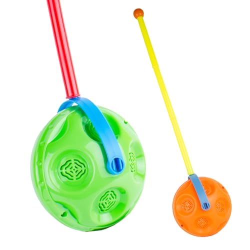 Image of Prime Wheel O Bell Push-&-Pull Baby Walker Toy | Pull Along Wheel Sound Walking Early Age Development Toys for Baby Boys and Girls | Interactive Spinning Wheel & Gentle Bell Sound