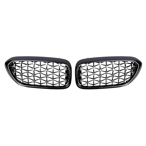 Rejilla delantera para BMW Serie 5 2018-2020 que renueva el parachoques con estilo diamantes