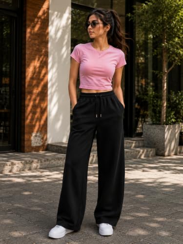 Generic Vintage Point 260 GSM Terry Relaxed Fit Sweatpants Black - Image 5