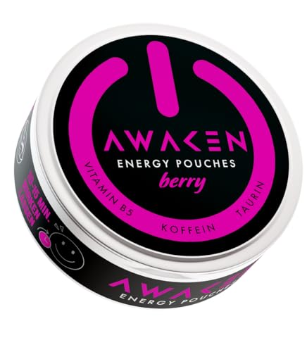 Awaken Energy Pouches | Berry | 5 x 20 Pouches