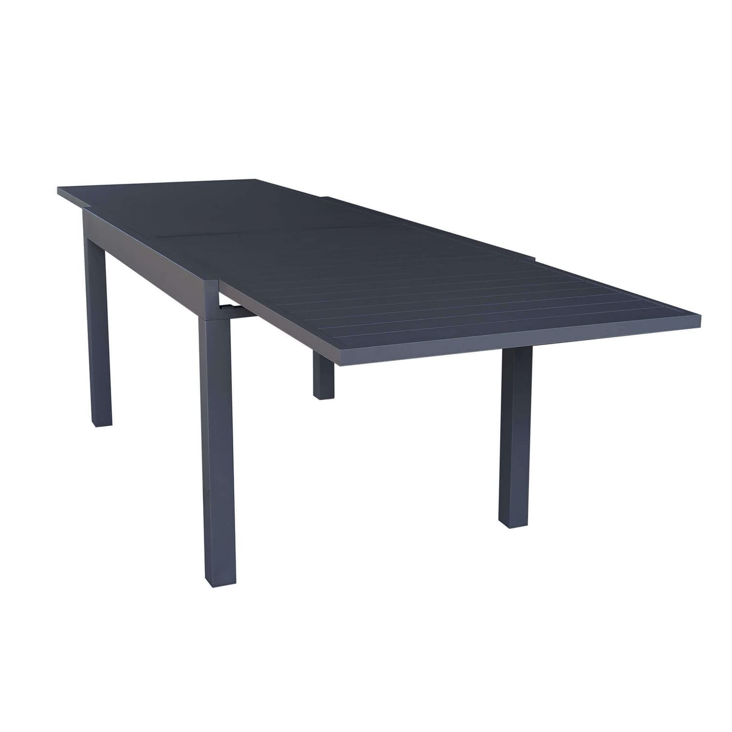 Cosma Tavolo per arredo esterno giardino allungabile con struttura e piano in alluminio 135/270x90x75h cm colore Antracite mod. Hawaii