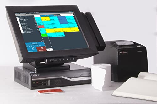 12 Kassensystem für Einzelhandel, Schnellgastronomie (Kiosk, Imbiss, Lebensmittelladen, Bäckerei), TSE-konform, integriertes Zeitungsmodul