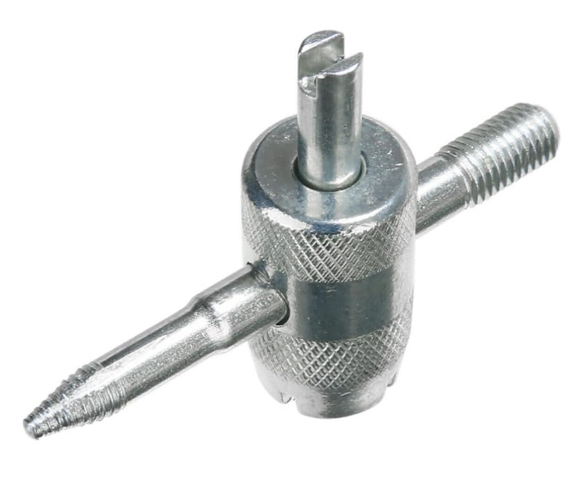 Image of 4 Pack Tire Valve Stem Tool, 4-in-1 Tyre Valve Core Removal Tool, Multifunctional Valve Core Tools Valve Stem Puller Tire Stem Removal Tool for Bicycle Bike
