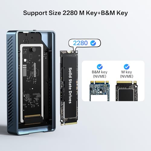 Enclosure ACASIS M.2 NVMe 40Gbps con ventilador miniatura 6