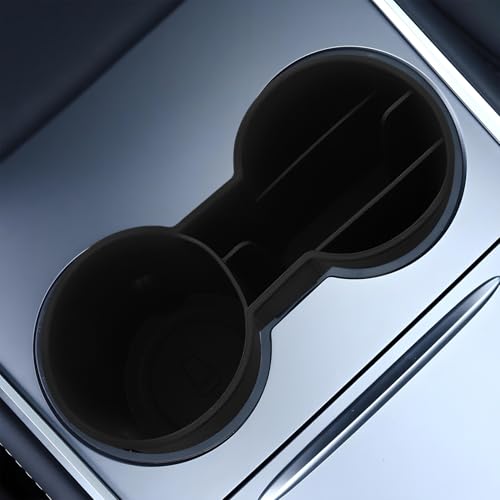 Portavasos doble para carro con organizador plástico antideslizante miniatura 5
