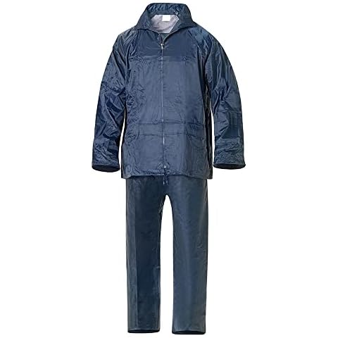WOLFPACK LINEA PROFESIONAL Traje de Agua Impermeable Azul Nylon Talla 6-M Cover