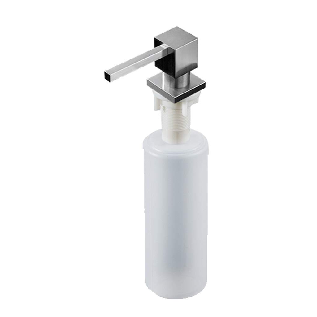 Dozownik mydła w kuchni, mosiężny blat, pompa dozująca balsam do naczyń w płynie 250 ML / 8.4 uncji Butelka na mydło Wbudowana ręczna pompa do zlewozmywaka Dozowniki mydła