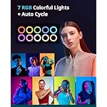 UBeesize 12" RGB Ring Light with 50" Tripod Stand & Phone Holder, Dimmable Selfie Light for TikTok, YouTube, Live Streaming & Photography - Image 2