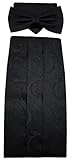 Kummerbund: 8x12,5, Fliege: 12x6,5, Tuch 24x24cm
