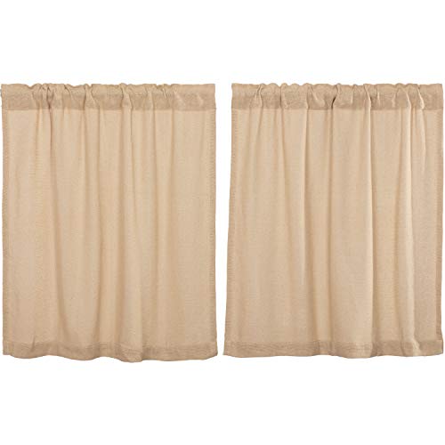 VHC-Brands-Burlap-Vintage-Farmhouse-Kitchen-Curtains-36-Long-Tier-Pair-Beige-Set-of-2 VHC Brands Burlap Vintage Farmhouse Kitchen Curtains 36 Long Tier Pair Beige Set of 2