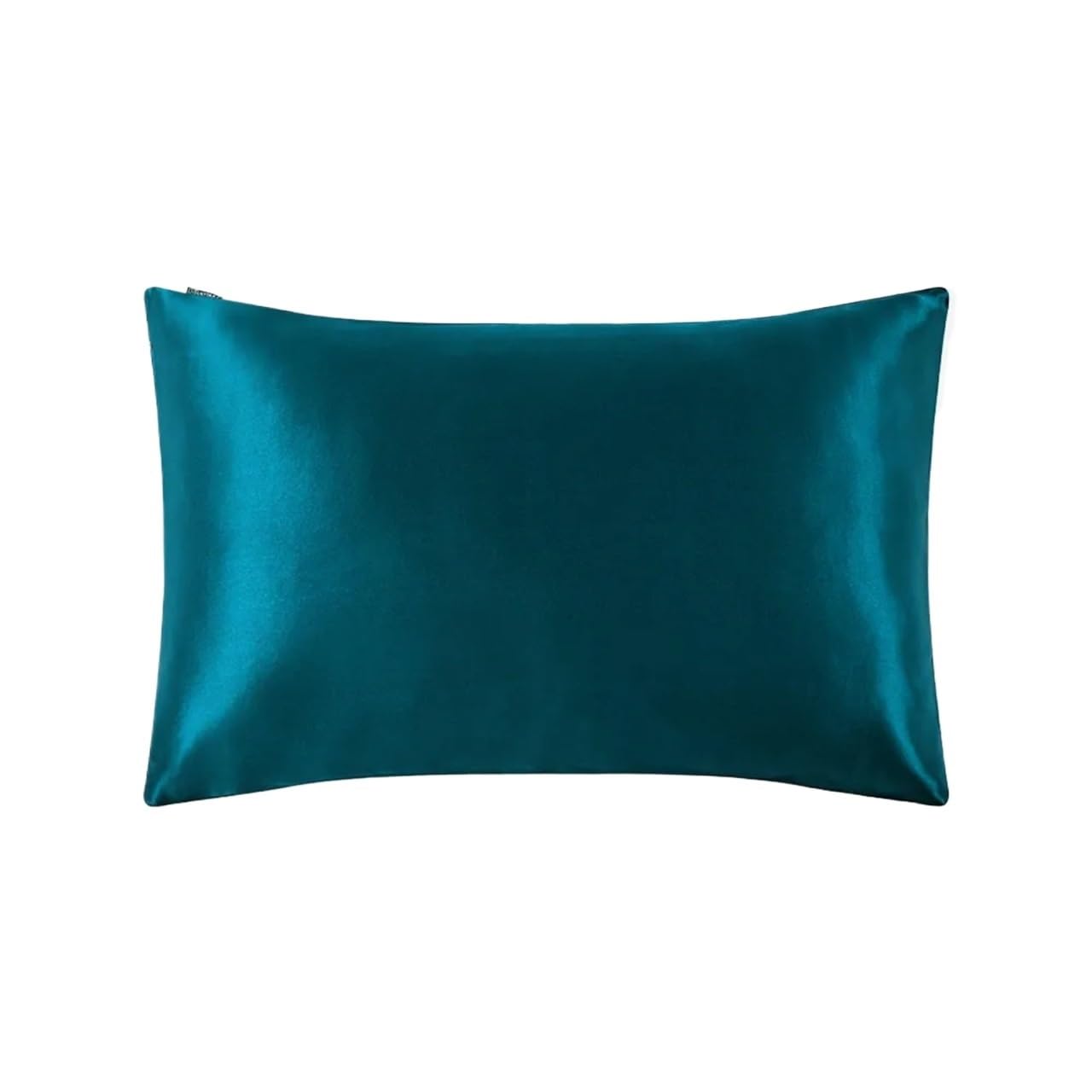 Silk Pillowcase With Hidden Zipper Care for Hair Pillow Cover for Bedding(Blue,50x75cm(Queen))
