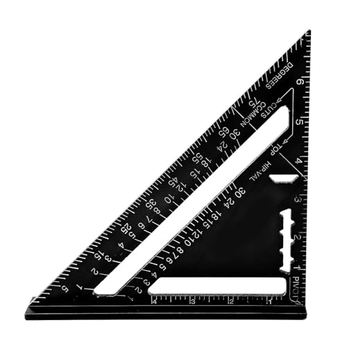 Regla triangular de aleación de aluminio para carpintería miniatura 2