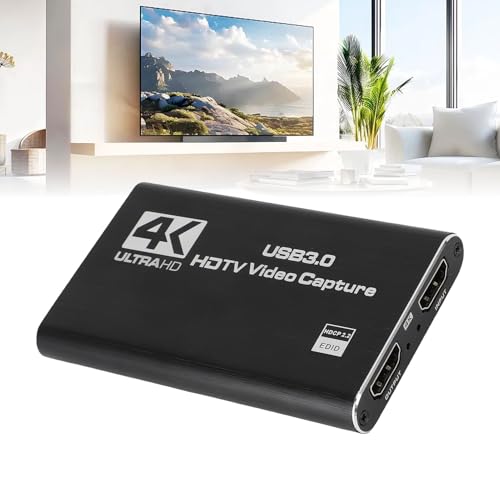 Capturadora de Vídeo USB C 4K Zunate Loop out 1080P 60FPS HDMI 3