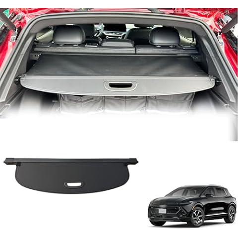 VeCarTech Retractable Cargo Cover Compatible with Chevrolet Equinox EV 2025 2024 Shielding Security Shade Privacy Screen Luggage Cargo Organizers Cover