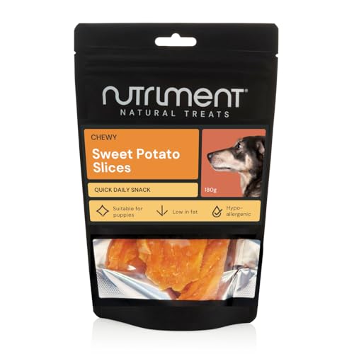 Hypoallergenic Dog Food Natural Treats Sweet Potato Slices for Dogs (1pack-180g) Healthy Grain Free High Protein Hypoallergenic Dental Chew Treats
