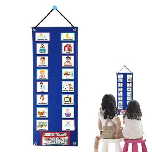 子供向け 行動チャート,日々の 行動 活動 オーガナイザー | ビジュアル デイリー ルーティン スケジュール,子供 ・ 就学前児童 ・ 生徒 ・ 幼稚園児 ・ 男の子 ・ 女の子 向け
