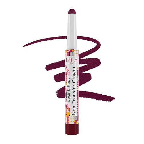 Image of Mila Beaute Lock & Pout Matte Crayon Lipstick for Women I Smudge Proof & Transfer-Proof Lipstick I Hydrating with Ceramides & Shea Butter I Highly Pigmented & Glides Smoothly | Suitable for Indian Skin Tones - High Energy