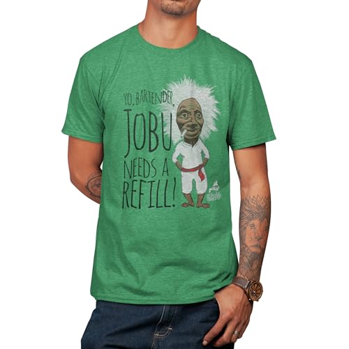 Major League T Shirt Jobu Needs Refill Adult Kelly Green Heather 80s Comedy Movie Funny Graphic Tees