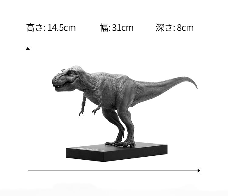 木彫り [ティラノサウルス] 全長58cm ティラノザウルス】 恐竜木彫り彫刻 全長58cm : 田中ソウケン