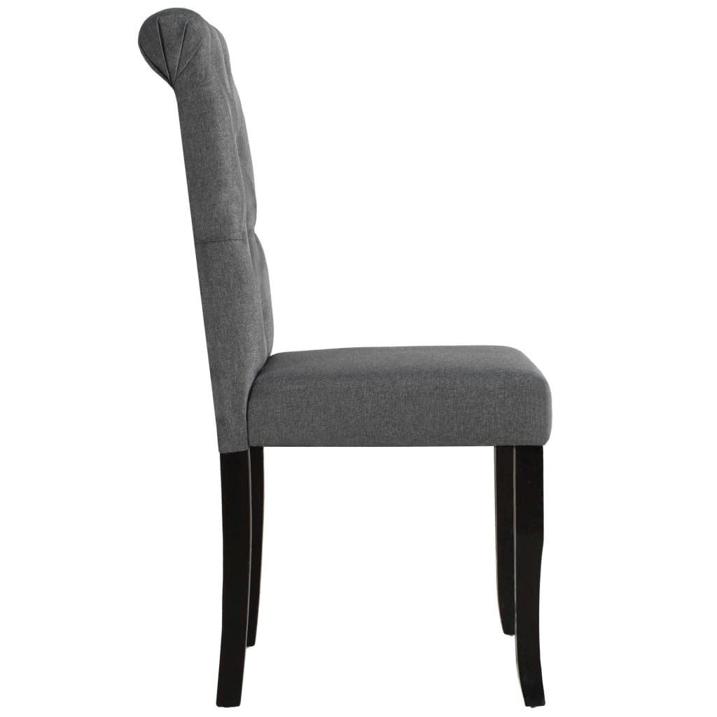 Zestaw 2 krzeseł do jadalni z litego drewna z miękką tapicerką i eleganckim wzornictwem do kuchni lub jadalni, wygodne i łatwe w montażu, pojemność 110 kg na