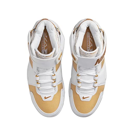 Nike Mens Lebron 2 DJ4892 100 Maccabi Tel Aviv - Size 11.5 White/Metallic Gold
