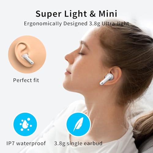 Image of iPhonee Headphones (Pro Generation) H2 Chip | Wireless Earbuds, Spatial Audio, High-Fidelity Sound,USB-C Charging |USB-C Charging Case,Easy Use for iPhone,Apple Compatible