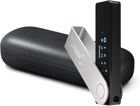Ledger Nano X Crypto Hardware Wallet Onyx Black + Ledger Nano X Case - The Perfect Bundle to Keep Your Crypto Safe