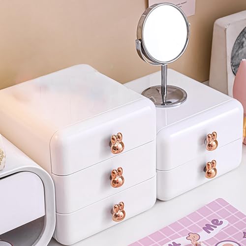 Boîte de rangement empilable pour en finir avec la papeterie et les bijoux qui traînent