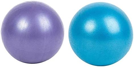 2 Pack 9 Inch Pilates Ball, Small Exercise Ball with Inflatable Pipette for Stability, Barre, Pilates, Yoga, Core Training and Physical Therapy. Bender Balls