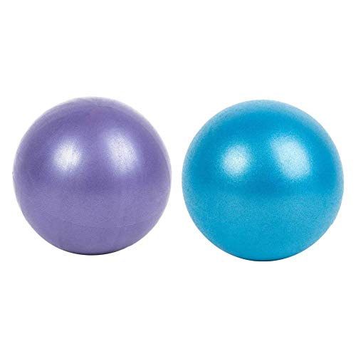 2 Pack 9 Inch Pilates Ball, Small Exercise Ball With Inflatable Pipette For Stability, Barre, Pilates, Yoga, Core Training And Physical Therapy. Bender Balls #TOP19