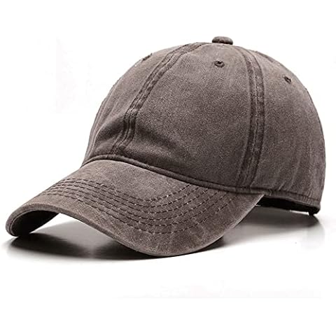 Niub® Men Unisex Vintage Baseball Cap Adjustable Baseball Cap Outdoor Sports Solid Hats Blue Cover