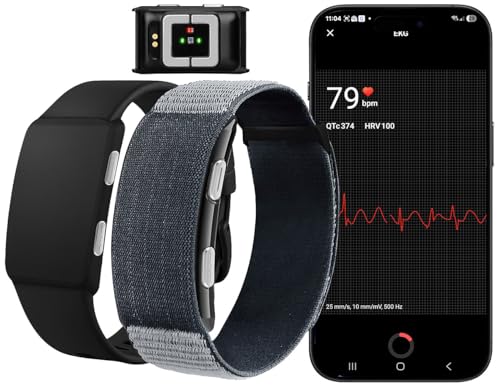 Newgen Medicals Fitnesstracker: Smarter Fitness-Tracker, App, 24/7-Erfassung, EKG-Überwachung, 180 mAh (Smartwatch ohne Display, Fitnessarmband Herren, iPhone)