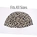 Titan Donna Leopard Turban – Full Size Stretch Turban Headwrap with Elastic Hold – Fashion Head Covering for Women, Hair Protection or Stylish Wear – Animal Print, GREY