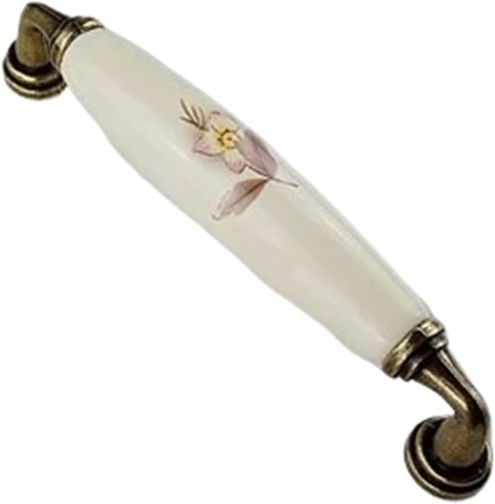 Ceramics Handle for Furniture Hardware Door Drawer Knobs Wardrobe Kitchen Cabinets Cupboard Dresser Push Pulls Handles 2Pcs(96mm)