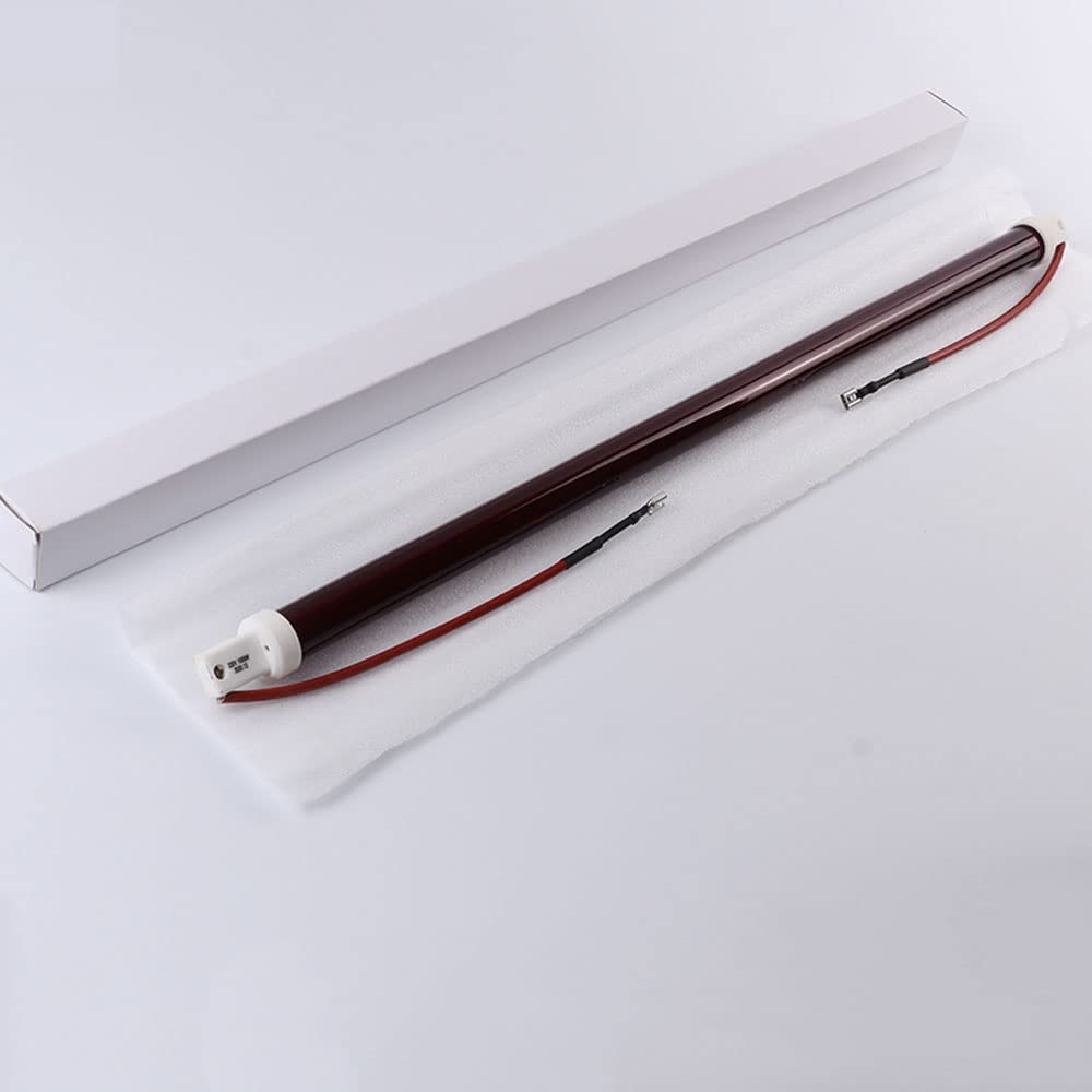 Tube de lampe chauffante 1000 W 525 mm Rouge rubis 220 V Ø 19 mm