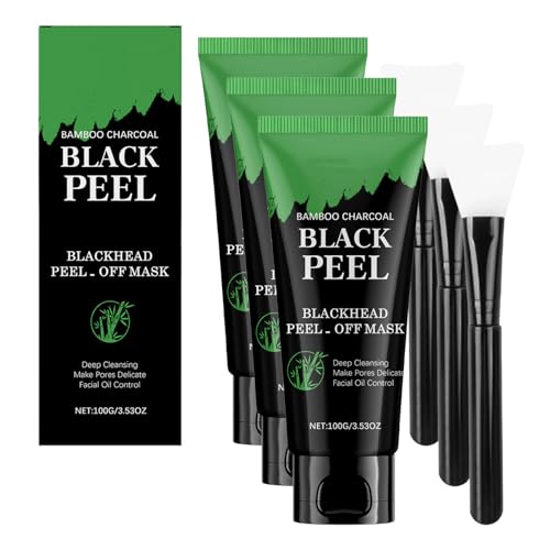 Mascarilla para eliminar puntos negros, carbón de bambú, máscara para eliminar puntos negros, mascarilla nasal, limpieza profunda de poros, control de aceite, máscara facial de cabeza negra para