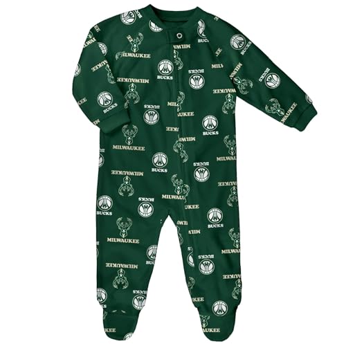 Outerstuff NBA Newborn Infant Raglan Full Zip Coverall Sleeper Onesie - (0-24 Months)