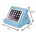 Flippy Tablet Holder, Soft Stand for iPads, Tablets, and Books, Portable Lap-Pillow Holder for Any Tablet, Phone, or Book (Blue Skies)