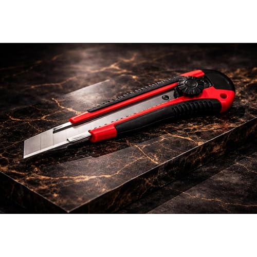Image of Urban Elite 18mm Utility Cutter Replacement Blades | Pack of 10 | Compatible with Standard Snap-Off Utility Knives | For Cardboard, Cartons, Packaging, DIY, Home & Office
