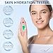 Semme Skin Hydration Tester, Analyzer Machine Professional, Digital Skin Oil Sensor, Analyzer Tester Water Oil Monitor LCD Display Monitoring Meter for Face and Body