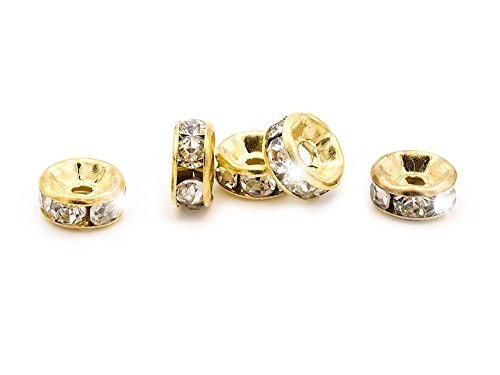 2 Kreuz-Zwischenperlen Mit 18k Gold-Beschichtung - Perfekt Für DIY Schmuck Wie Halsketten & Armbänder