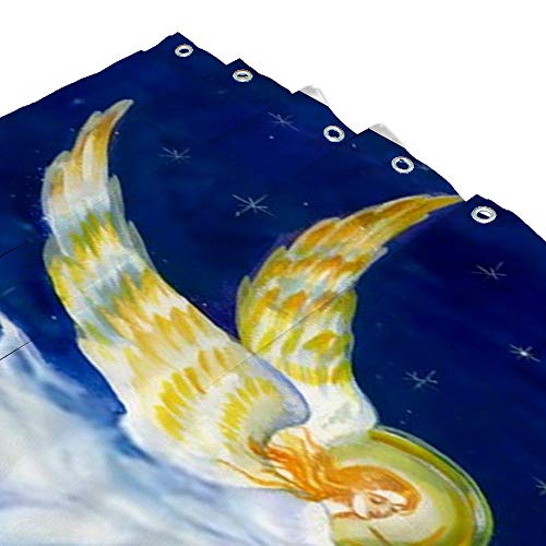 Rideau de douche ange en tissu imperméable 150x180 cm - 4