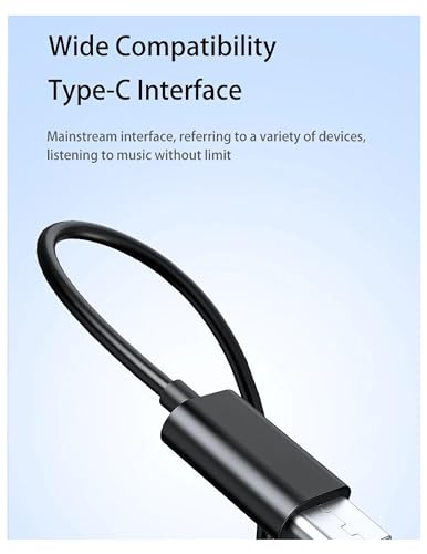 Image of in-Ear Type-C Port Headphone for Sony Xperia 1 II in- Ear Headphone | Earphones | Headphone| Handsfree | Headset | Calling Function | Earbuds | Microphone| Bass Bost Sound (J1H10, Black)