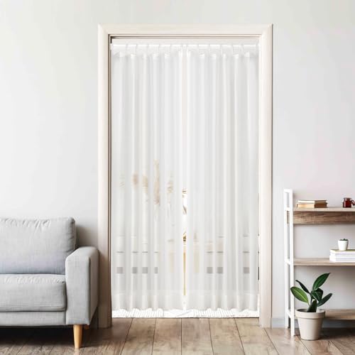 Image of AIZESI 2pcs Spring Tension Curtain Rod 28 to 48 Inch,White Tension Rod Adjustable Curtain Rod Non Slip Curtain Tension Rod No Drill Spring Curtain Rod for Window?Bathroom?Doorway