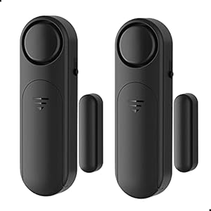 Door Alarm Door Chime, Window Alarm Sensors for Home Security Kids Safety, Door Open Alarm Contact 120 dB Alert with 4 Feature Modes Burglar Anti-Theft for Child Safety/Home/Office/Apartment (2 Pack)