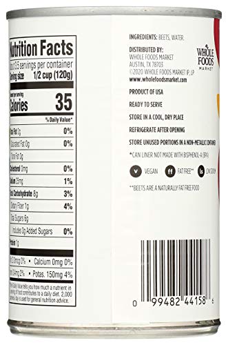 365 By Whole Foods Market, Beets Sliced No Salt Added, 15 Ounce #TOP2