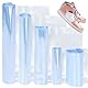 Glarks Schrumpffolienbeutel, 5 Größen, PVC, transparent, klein, mittel, groß, Schrumpffolien für Seife, Badekugeln, hausgemachte DIY-Projekte, 400 Stück