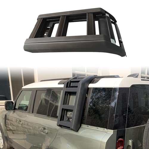 Side Ladder for 2020-2026 Land Rover Defender 110 Side Window Roof Step Ladder Driver Side (All Black)