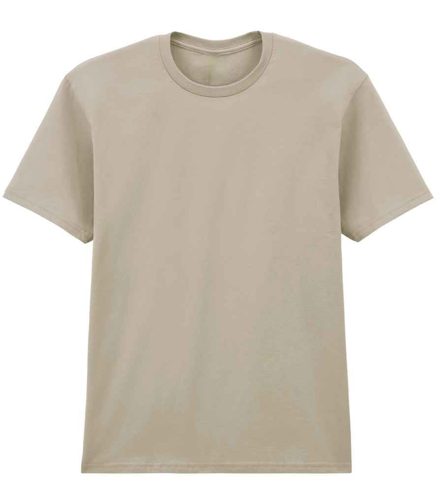 COOZO Men's Regular Fit Crew Neck Softstyle Midweight T-Shirt - Sand - XL