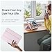 Fintie Hybrid Slim Case for Samsung Galaxy Tab S10 Lite/ S10 FE/ S9 FE 10.9 Inch/Tab S9 11 Inch with S Pen Holder, Shockproof Cover with Clear Transparent Back Shell, Auto Wake/Sleep, Pink